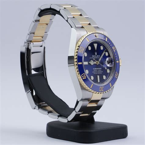 rolex submariner two tone blue replica|rolex submariner blue dial bezel.